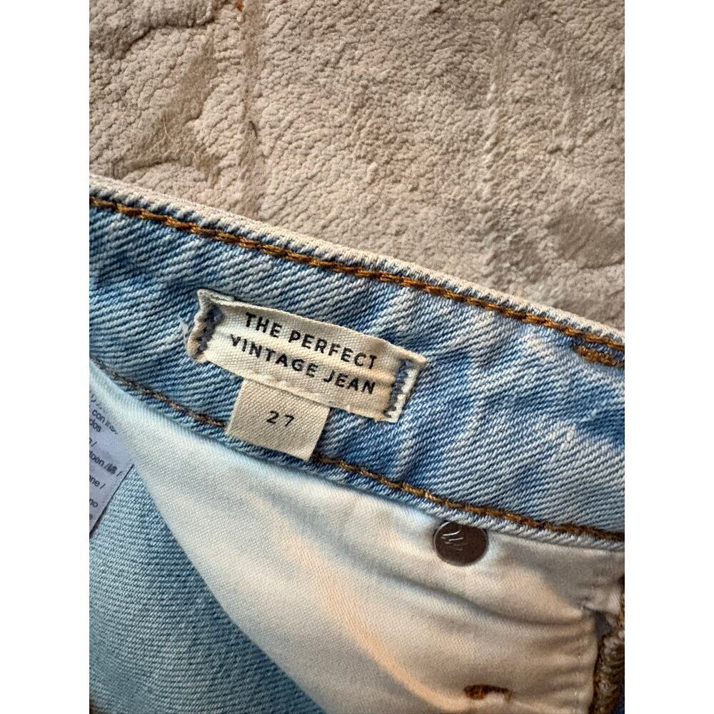 Madewell Perfect Vintage Jeans Women’s 27 High Rise Straight Light Wash - Picture 3 of 3